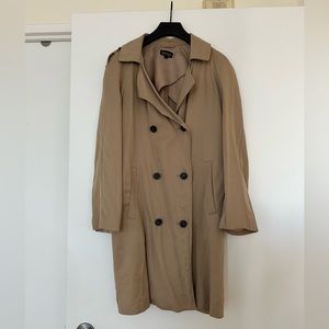 Double-breasted trench coat